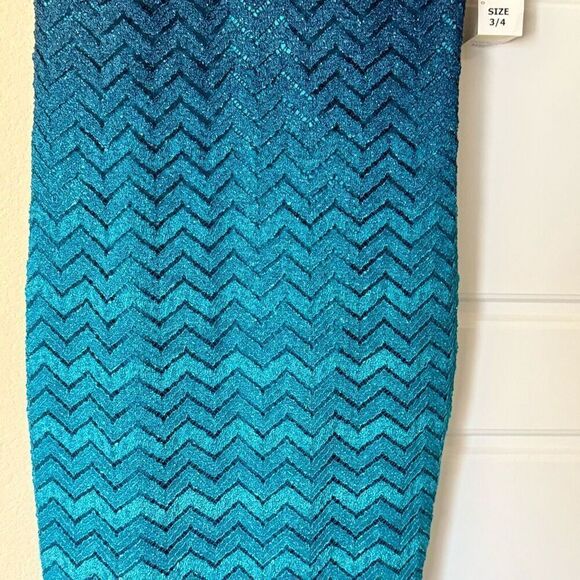 Beautiful Ombre Print Formal Prom Evening Gown  Mermaid Style Maxi Dress New - Picture 14 of 15